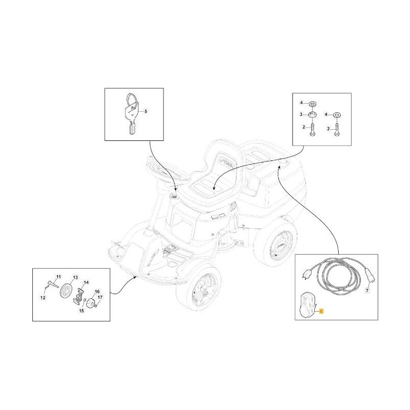 SOCKET WITH DIFFERENTIAL PKEL ORIGINAL STIGA - 118361016/1