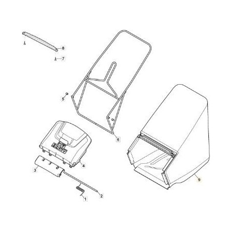SACCO TELA MP2ROL.TELA NERA STIGA ORIGINALE STIGA - 181102415/0 | Newgardenstore.eu