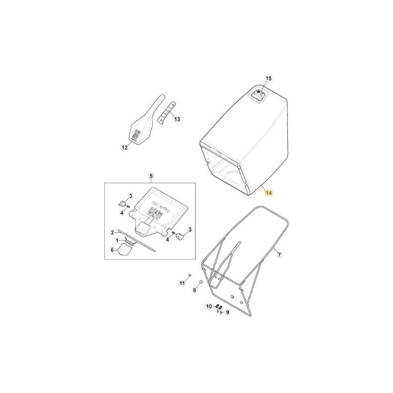 CONF.SACCOTELA MP2 NERO+LOGO STIGA ORIGINALE STIGA - 181102378/0