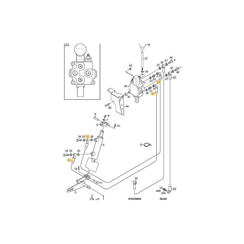 RACCORD HYDRAULIQUE 90-3/16 ORIGINE STIGA - 1137-0193-01
