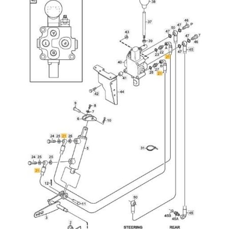 RACCORD HYDRAULIQUE 90-3/16 ORIGINE STIGA - 1137-0193-01 | Newgardenstore.eu