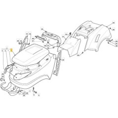 CAPOT SUPÉRIEUR TCU VERT 60123L ORIGINE STIGA - 325076940/0