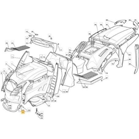 PROTECTIVE TUBE SILENCE. PAINTS. JX-TCX ORIGINAL STIGA - 382869019/0 | Newgardenstore.eu