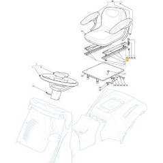 GUIDE KIT for HE SEAT ORIGINAL STIGA - 382180115/0