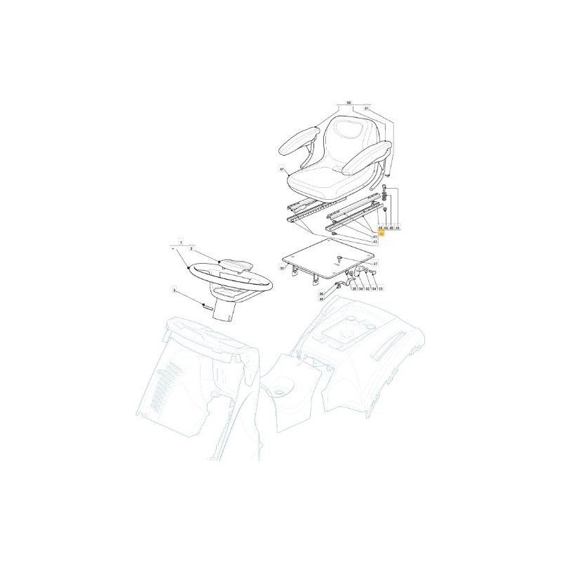 KIT DE GUIA PARA ASIENTO HE ORIGINAL STIGA - 382180115/0