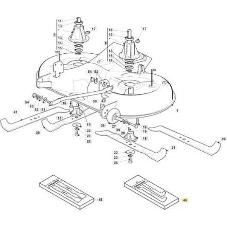 STIGA WINGED BLADE 102cm TC/TCP ORIGINAL STIGA - 1134-9228-01 | Newgardenstore.eu