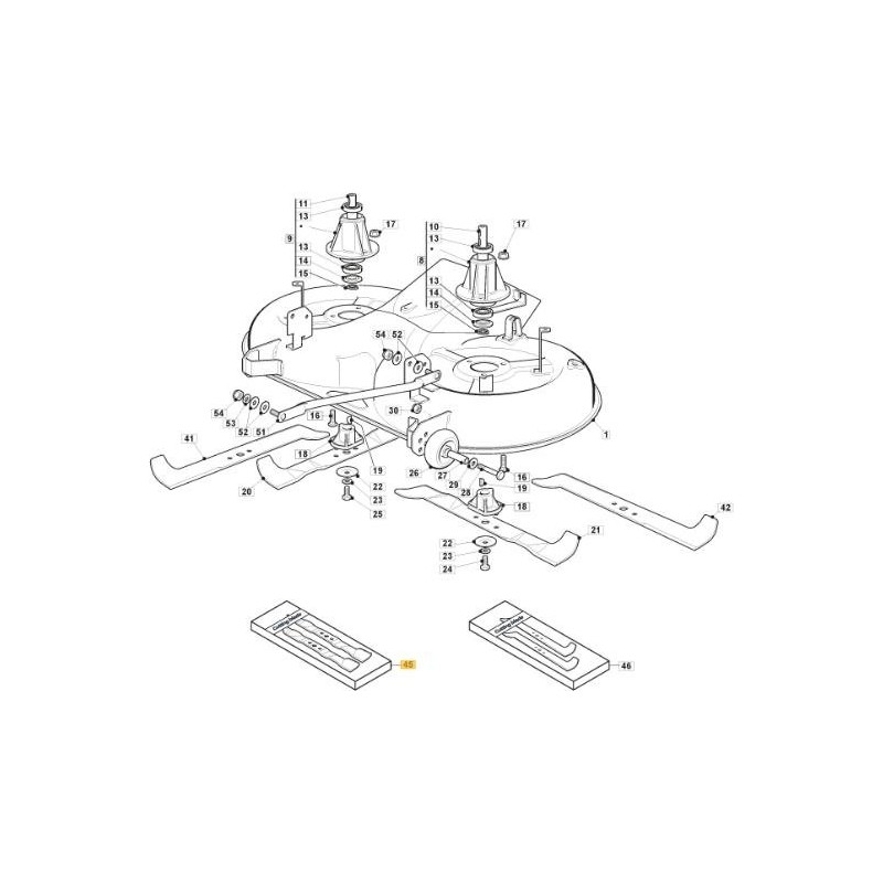 STIGA MULCHING BLADE 102cm ORIGINAL STIGA - 1134-9227-01