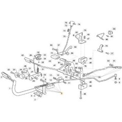 BRAKE ROD TC TT SD C/CRUISE ORIGINAL STIGA - 382000675/0