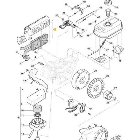 ORIGINAL STIGA SILENCER - 118550880/0 | Newgardenstore.eu