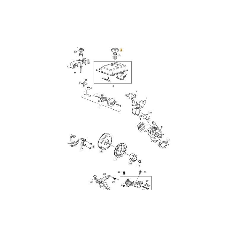 CARBURADOR CRISTAL - CUBO - CHISPA - 56A ORIGINAL STIGA - 118550653/0