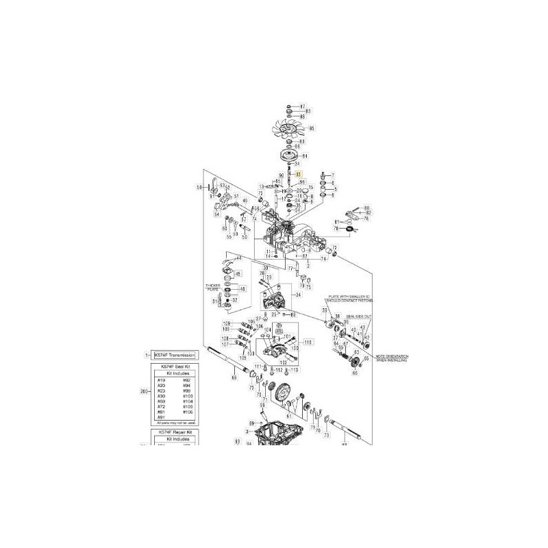 KIT ALBERO POMPA ORIGINALE STIGA - 1139-1528-01