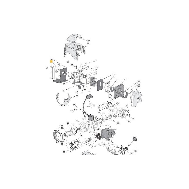 SILENCER KM01098AA-ORIGINAL STIGA REFILL - 183740015/0