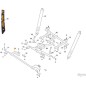 PLACA VARILLA DELANTERA 98 eZTR ORIGINAL STIGA - 387000327/0