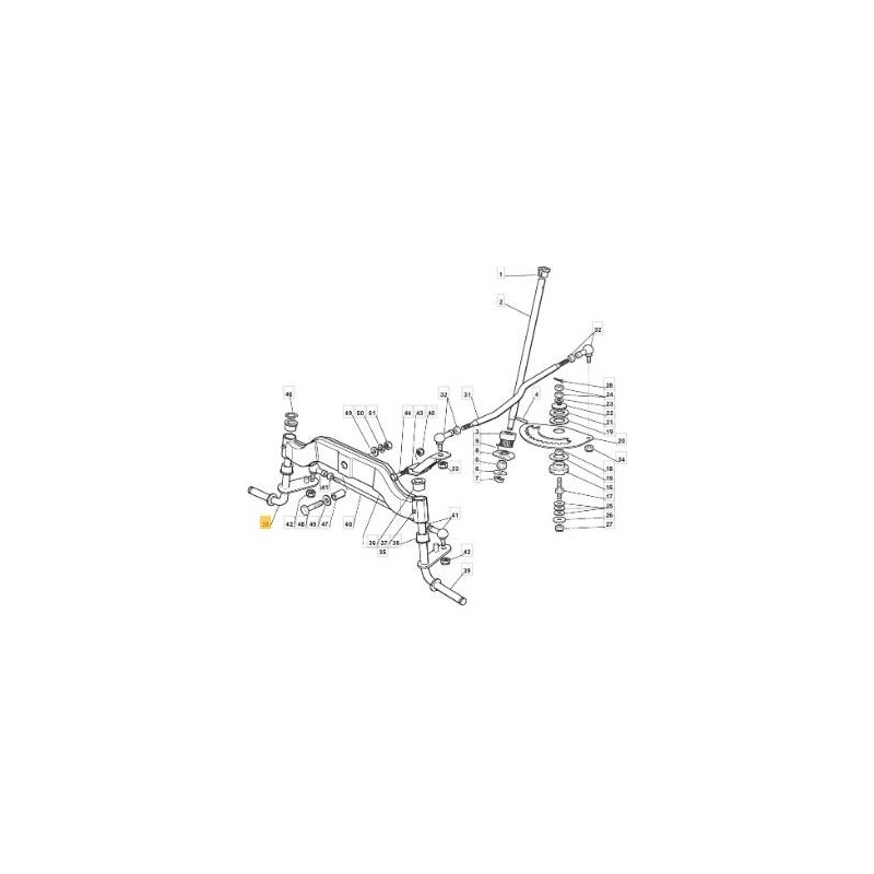 HUSILLO DERECHO EXTENDIDO GALVANIZADO NEGRO ORIGINAL - 382230349/0