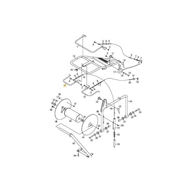 Ruota in Gomma ORIGINALE STIGA - 1126-9168-01