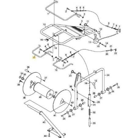 Roue en caoutchouc ORIGINAL STIGA - 1126-9168-01 | Newgardenstore.eu