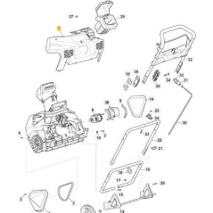 REAR FRAME ST 80V ORIGINAL STIGA - 118821094/0 | Newgardenstore.eu