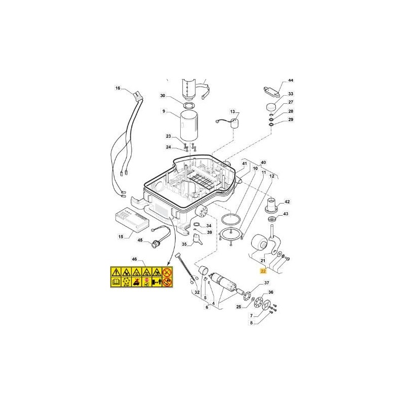 ENSEMBLE DE ROUE AVANT ORIGINALE STIGA - 112600392/0