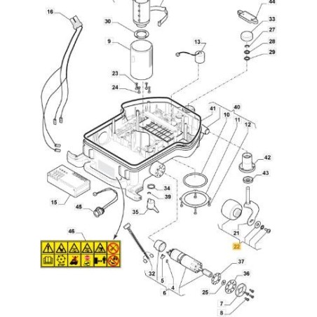 ORIGINAL STIGA VORDERRADBAUGRUPPE – 112600392/0 | Newgardenstore.eu