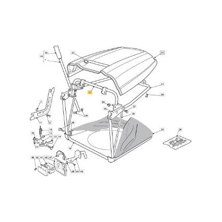 MARCO DE GANCHO PARA BOLSA STIGA ORIGINAL VNN NJ92 - 382800103/0 | Newgardenstore.eu