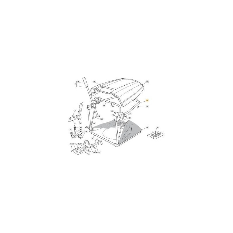 OBERER RAHMEN VNN NJ92 HE ORIGINAL STIGA TASCHE – 382800101/1
