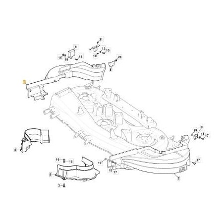 RIGHT FLAT CRANKCASE MTR118 SD (EXT MOA) ORIGINAL STIGA - 325060183/0 | Newgardenstore.eu