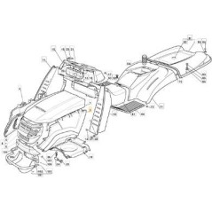 SEITLICHE MOTORHAUBE LINKS JX-TX 300941 ORIGINAL STIGA - 382394621/0