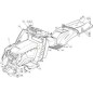 SEITLICHE MOTORHAUBE LINKS JX-TX 300941 ORIGINAL STIGA - 382394621/0