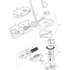WHEEL AXLE KIT - SWP 475-577 ORIGINAL STIGA - 118821361/0 | Newgardenstore.eu