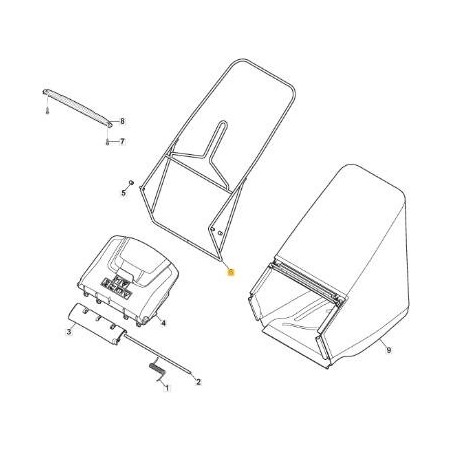 SAC EN TOILE CADRE MP2 5055 ROL. ZNN ORIGINAL STIGA - 181006432/0 | Newgardenstore.eu