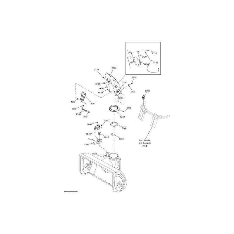 CABLE DE CONTROL DEFLECTOR ORIGINAL STIGA - 1812-2626-01