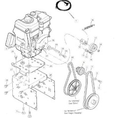 PULEGGIA MOTORE ORIGINALE STIGA - 1812-1719-01