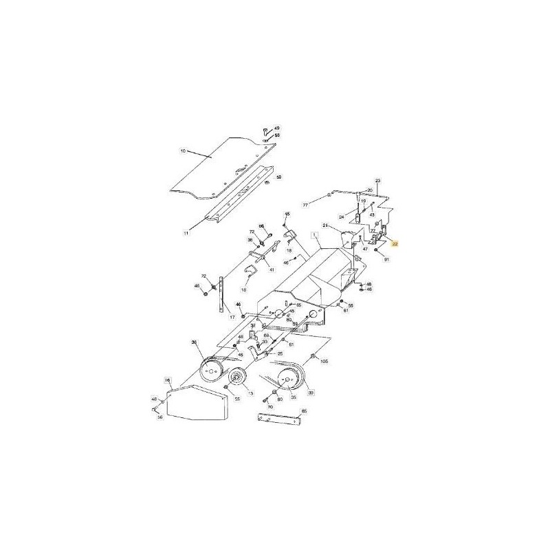 ARBRE DE LEVAGE ORIGINAL STIGA - 1319-1770-01