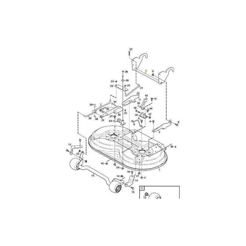 REAR AXLE 520 BLACK not assembled ORIGINAL STIGA - 1137-0974-01