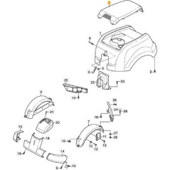 ORIGINAL STIGA-MOTORABDECKUNG (GRAU) – 1134-5264-01