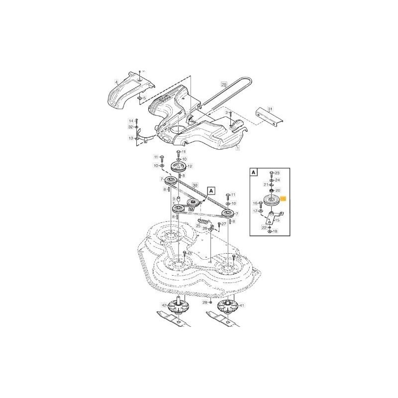 RIEMENSPANNER S.100B ORIGINAL STIGA - 1134-0698-00