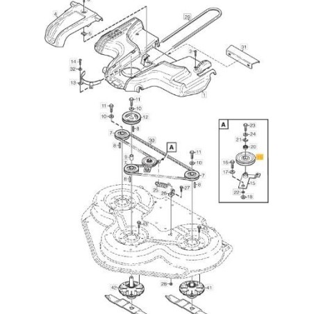 TENSOR DE CORREA P.100B ORIGINAL STIGA - 1134-0698-00 | Newgardenstore.eu