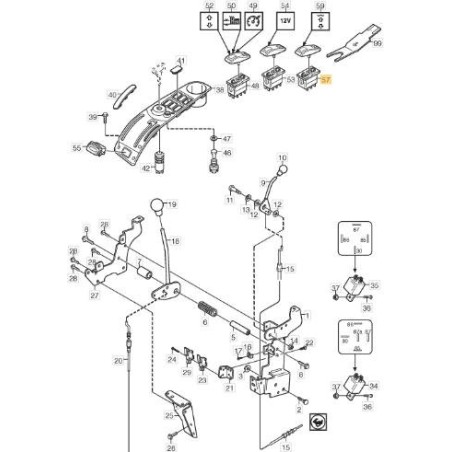 INTERNE POUR PRISE DE FORCE ARRIÈRE PARK PRO 20 - ORIGINAL STIGA - 9400-0295-01 | Newgardenstore.eu