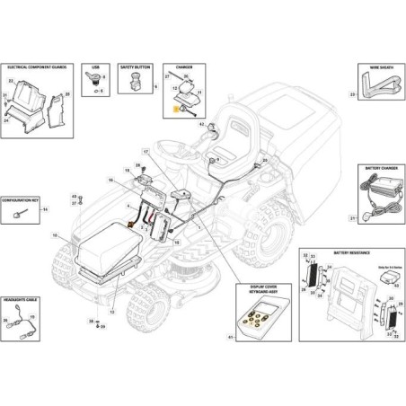 Rallonge CHARGEUR MP/SD EL ORIGINAL STIGA - 125065047/1 | Newgardenstore.eu