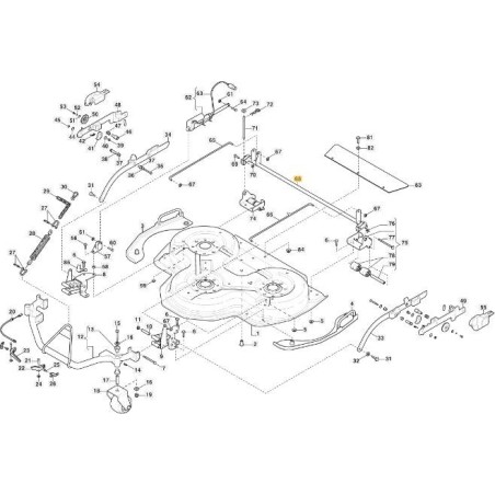 REAR AXLE FLAT 100 GREEN 6005 ORIGINAL STIGA - 387000156/0 | Newgardenstore.eu