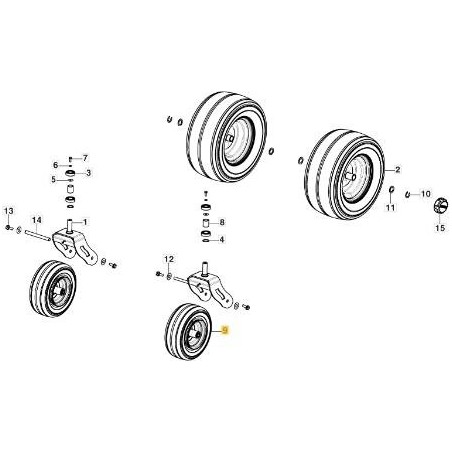 WHEEL 13 FENGCHI+WANDA(GYRO) ORIGINAL STIGA - 387680325/0 | Newgardenstore.eu
