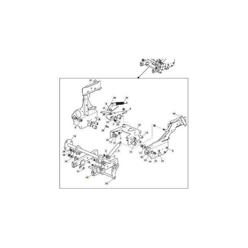 TUBO ELEVACION TOMA DE FUERZA INFERIOR TC/MP VNN ORIGINAL STIGA - 382869053/0