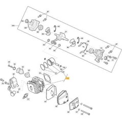 CILINDRO-PISTONE SP316-SP316C ORIGINALE STIGA - 118804809/1