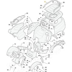 ORIGINAL STIGA PFM VG ASTRALE LUGGAGE RACK - 387594001/0