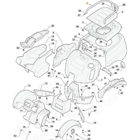 PORTAEQUIPAJE ORIGINAL STIGA PFM VG ASTRALE - 387594001/0 | Newgardenstore.eu
