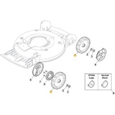 COMPLETE ALU WHEEL D-210 STIGA'15 ORIGINAL STIGA - 381007494/0