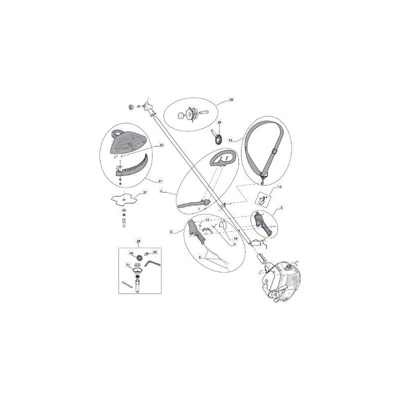 TUBO TRASMISSIONE 9228-GP0604 -R ORIGINALE STIGA - 383869063/0