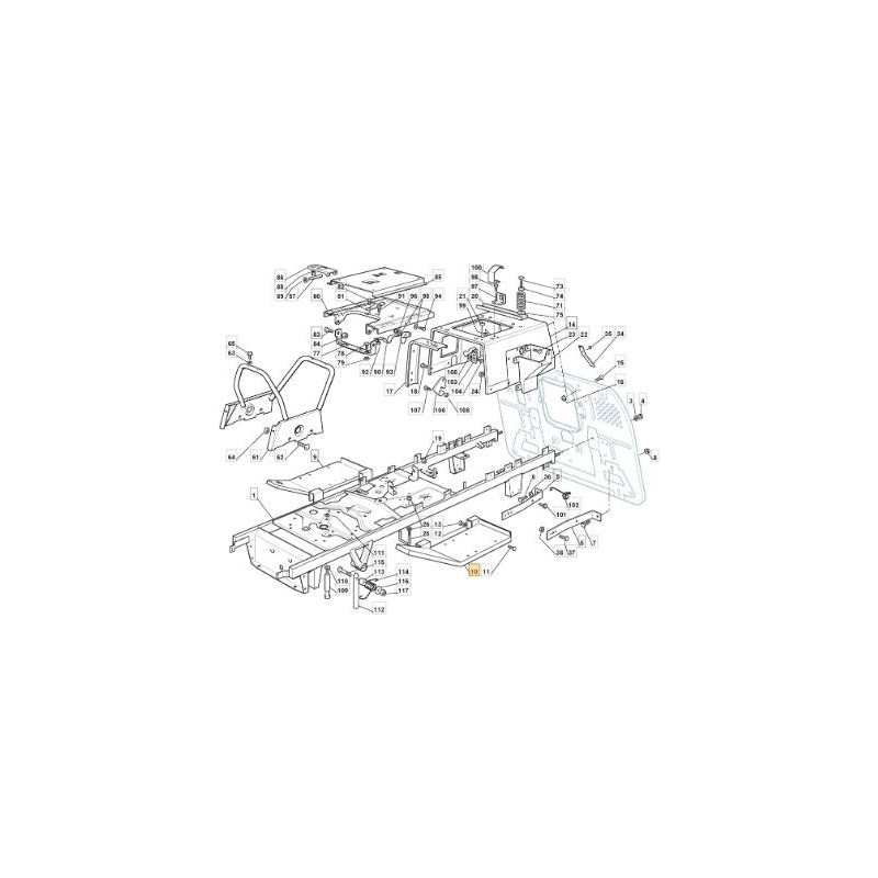 ESTRIBERA IZQUIERDO VNN TC 2000 08/09 ORIGINAL STIGA - 382510043/2