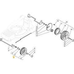 JANTE ALUMINIUM NERVURÉE 175 ROULEMENTS+PARAP. ORIGINAL STIGA - 381007363/0