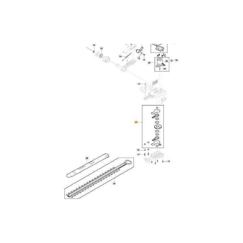 KIT INGRANAGGI MH 900 LI 48 ORIGINALE STIGA - 118811361/0